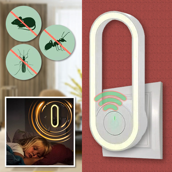 Lumière de Nuit Led avec Protection contre les Insectes par Ultrasons