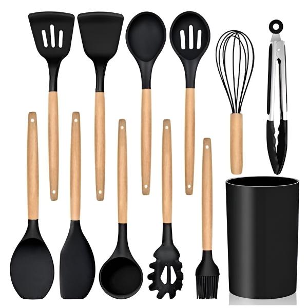 Set de Couverts de Cuisine Premium pour les Cuisiniers Amateurs & Professionnels