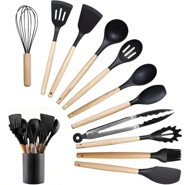 Set de Couverts de Cuisine Premium pour les Cuisiniers Amateurs & Professionnels