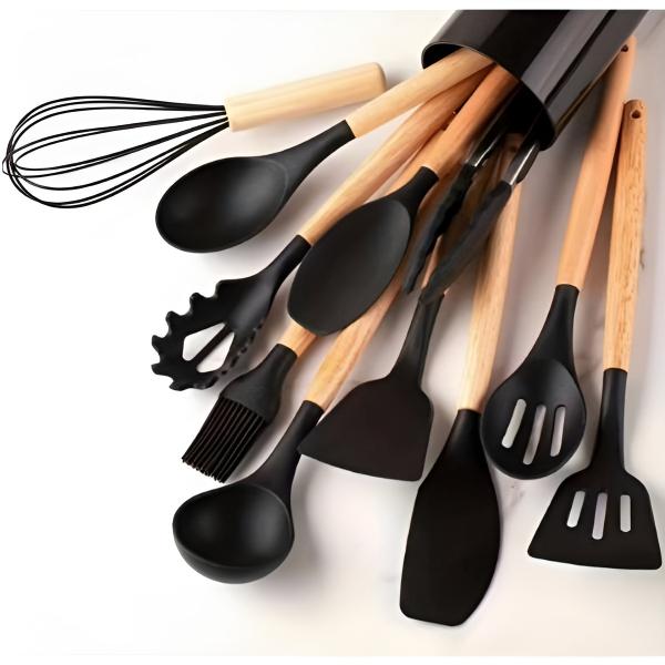 Set de Couverts de Cuisine Premium pour les Cuisiniers Amateurs & Professionnels