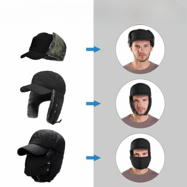 Casquette D' Hiver Thermique avec Protection