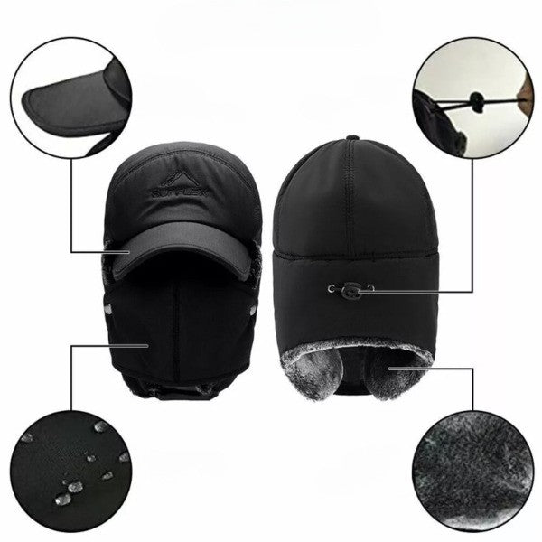 Casquette D' Hiver Thermique avec Protection