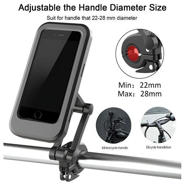 Support Universel pour Téléphone Portable - Étanche et Pivotant