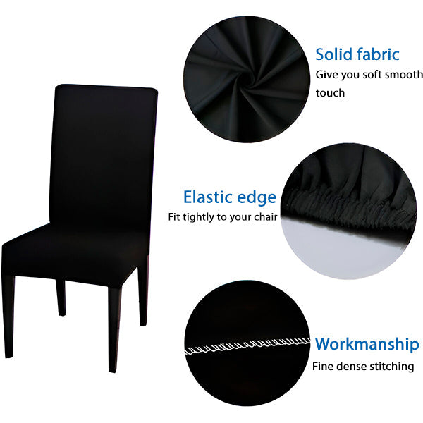 Housses de Chaises Élastiques pour Toutes les Occasions (4 Pcs)