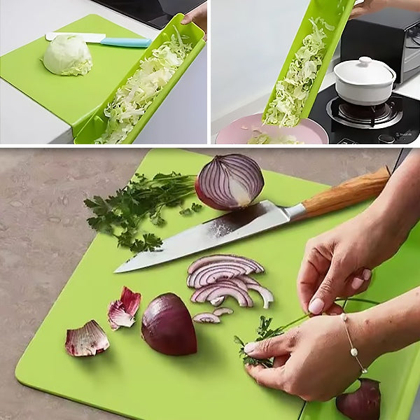 Planche à Découper 2 en 1 avec Collecteur