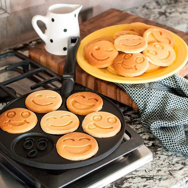 Poêle à Crêpes aux Motifs de Smiley