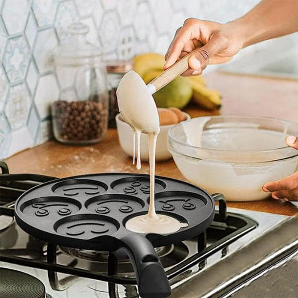 Poêle à Crêpes aux Motifs de Smiley