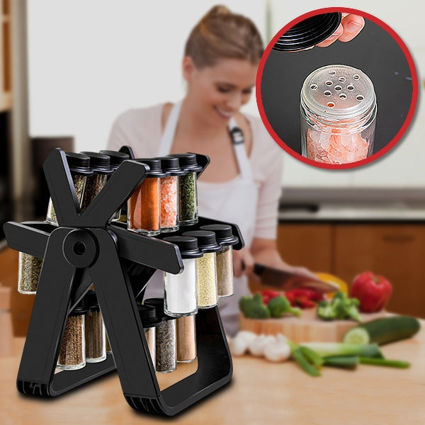 Organisateur Pratique pour Épices avec Fonction Rotative