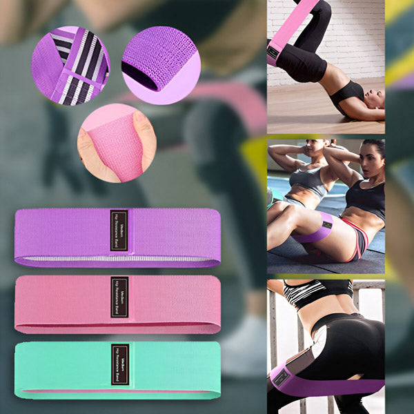 Bandes de Fitness Extrêmement Durables et Antidérapantes (3 Pièces)