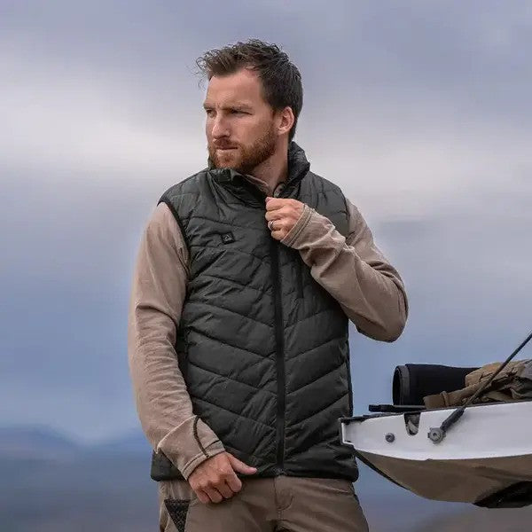 Gilet Thermique Imperméable avec Fonction de Chauffage