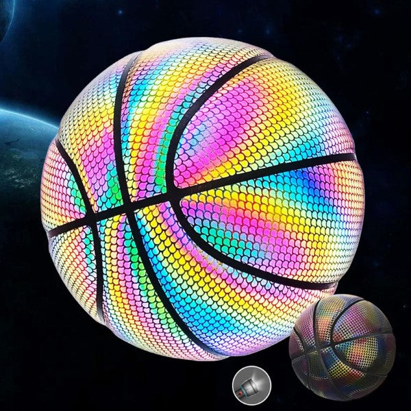 Basket - Ball Réfléchissant avec Effet Hologramme 3d