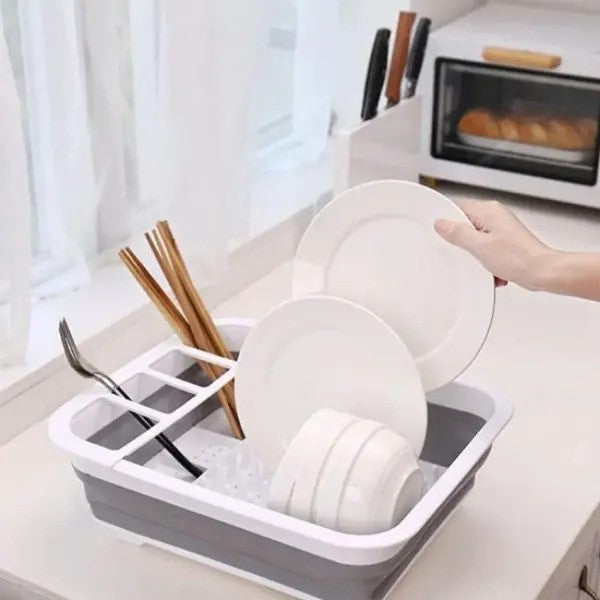 Etagère Pliante Peu Encombrante pour la Vaisselle à Sécher