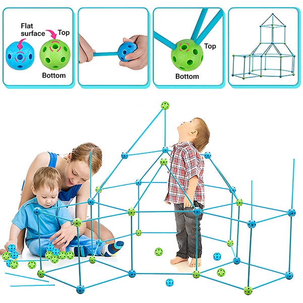 Kit de Construction de Château Fort en 3d pour Petits Architectes