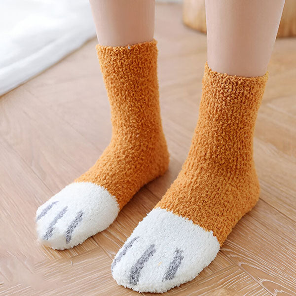 Chaussettes Moelleuses pour Chats avec Pattes (3 Pcs)
