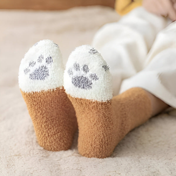 Chaussettes Moelleuses pour Chats avec Pattes (3 Pcs)