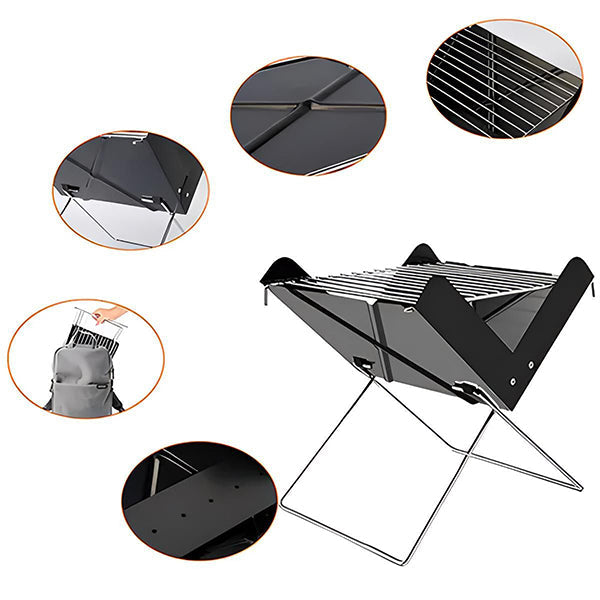 Barbecue Mobile pour le Camping et le Jardin