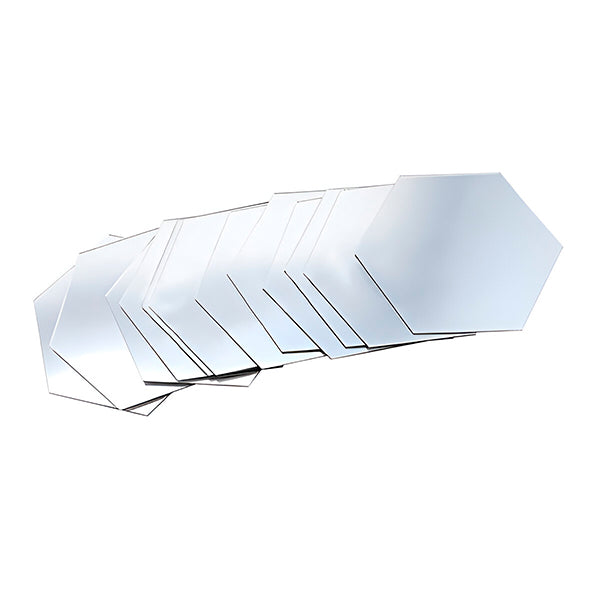Autocollants Muraux Miroir avec Effet 3d - Design D' Intérieur Élégant (12 Pièces)