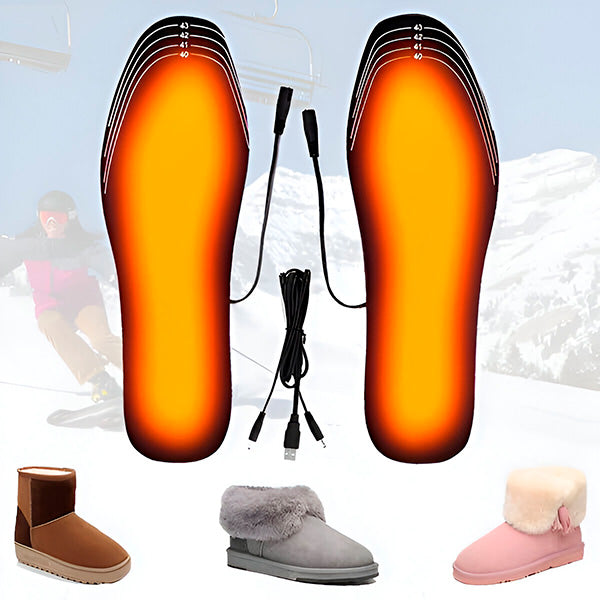 Semelles Chauffantes pour Chaussures - Compatibles Usb et Confortables
