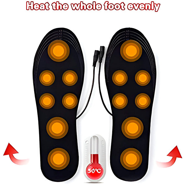Semelles Chauffantes pour Chaussures - Compatibles Usb et Confortables