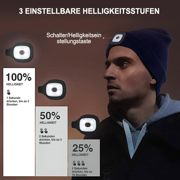 Casquette D' Hiver Confortable avec Lampe Led Intégrée