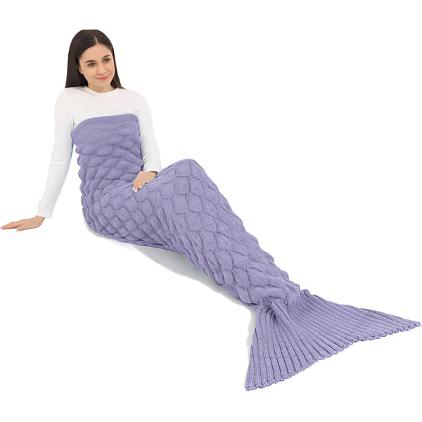 Couverture en Maille en Forme de Sirène