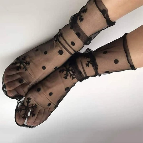 Chaussettes Aspect Soie (3 Pcs)