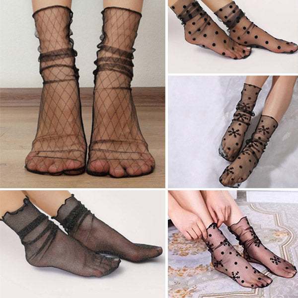 Chaussettes Aspect Soie (3 Pcs)