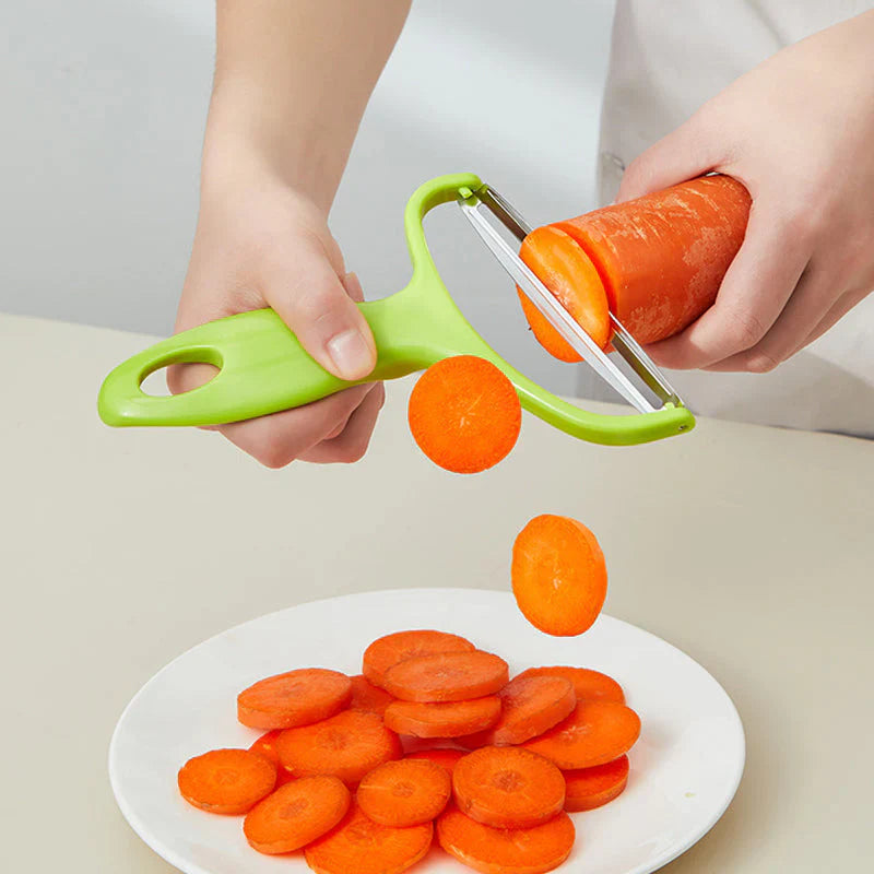 Eplucheur Large en Acier Inoxydable pour les Fruits et Légumes