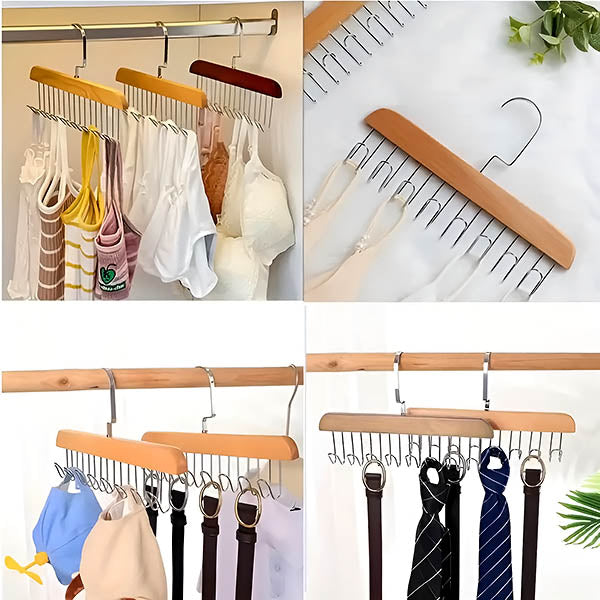 Cintres à Vêtements Multiples Antidérapants (2 Pcs)