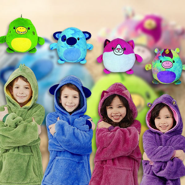 Coussin de Transformation avec Sweat à Capuche & Jouets