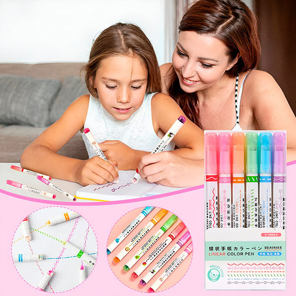 Marqueurs de Haute Qualité pour Artistes (6 Pcs)