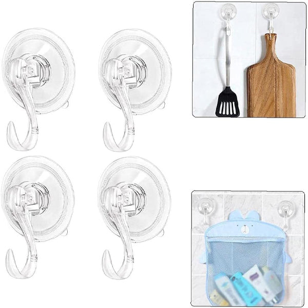 Supports Transparents à Ventouses (4 Pièces)