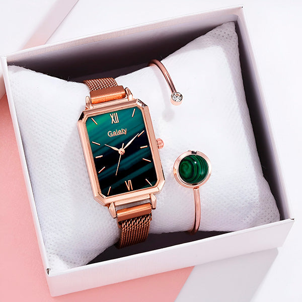 Ensemble Raffiné - Montre Femme & Bracelet