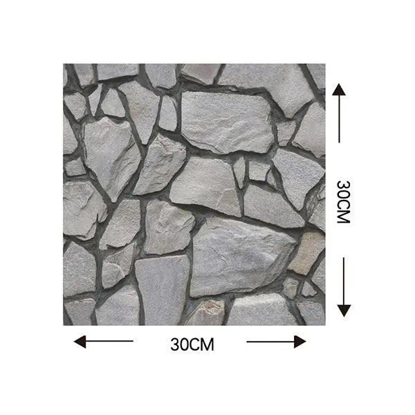 Rocher 3d Sticker Mural (10 Pièces)