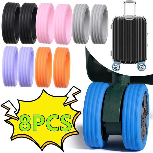 Capsules de Protection pour Roulettes de Valises (8 Pcs)