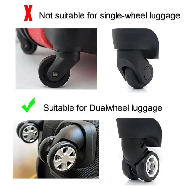Capsules de Protection pour Roulettes de Valises (8 Pcs)