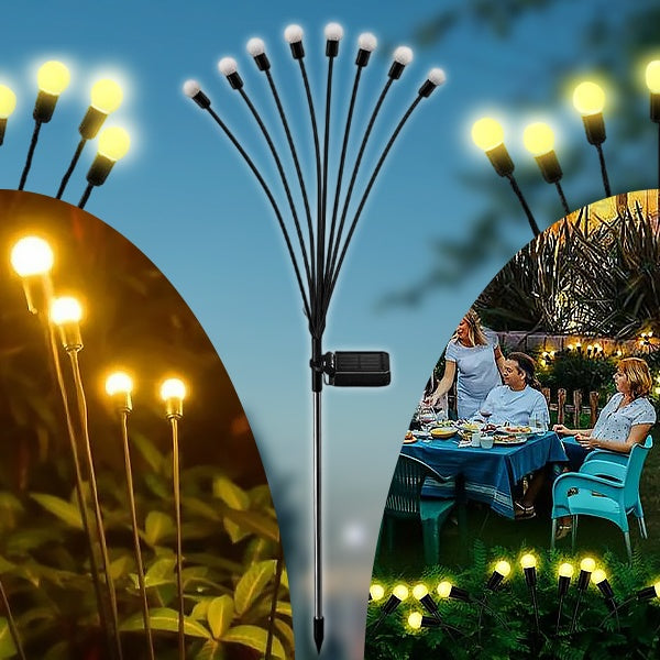 Lampes Solaires de Jardin avec 6 Ampoules
