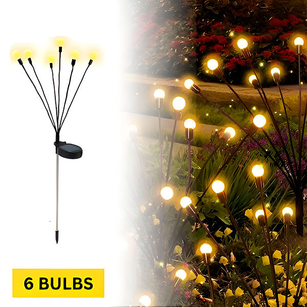 Lampes Solaires de Jardin avec 6 Ampoules