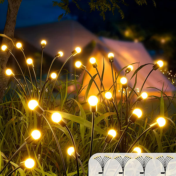 Lampes Solaires de Jardin avec 6 Ampoules