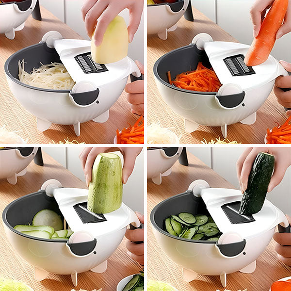 Hachoir à Légumes 9 en 1 avec Égouttoir
