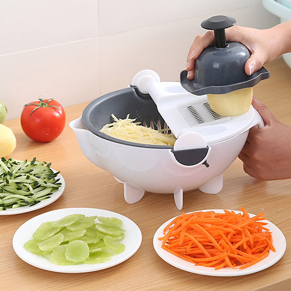 Hachoir à Légumes 9 en 1 avec Égouttoir