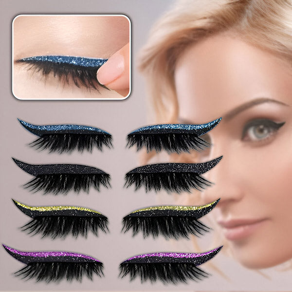 Eyeliner & Cils en un - Réutilisable (4 Pcs)