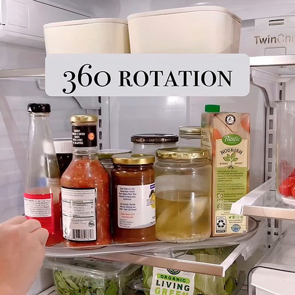 Récipient Rotatif Pratique pour le Réfrigérateur