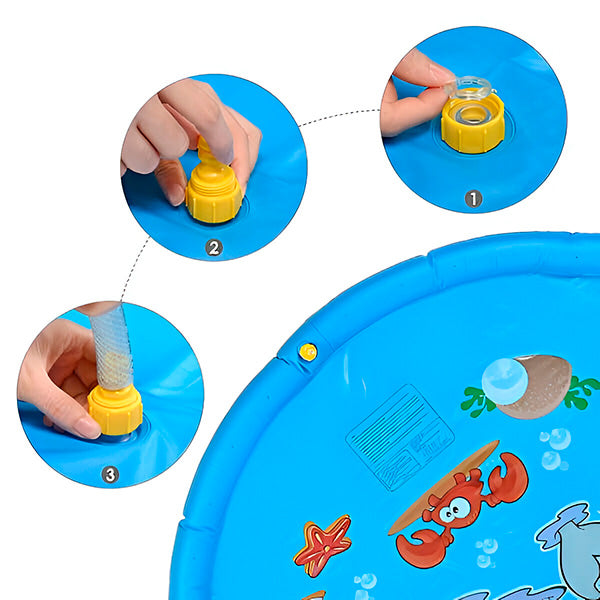 Natte de Jeux D' Eau avec Fonction D' Arrosage