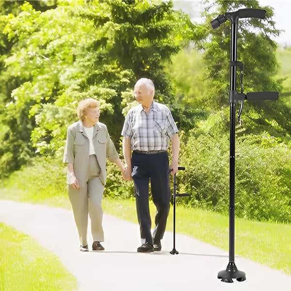 Canne de Marche Pliable avec Lumière Led
