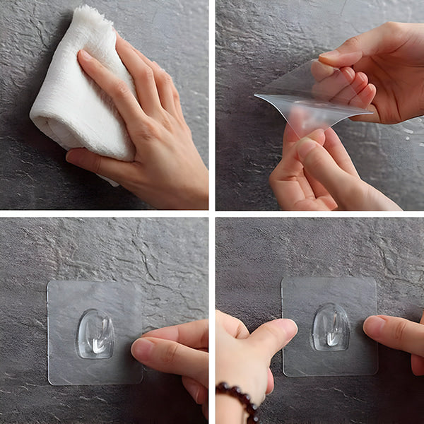 Crochets Adhésifs Réutilisables avec une Forte Tenue