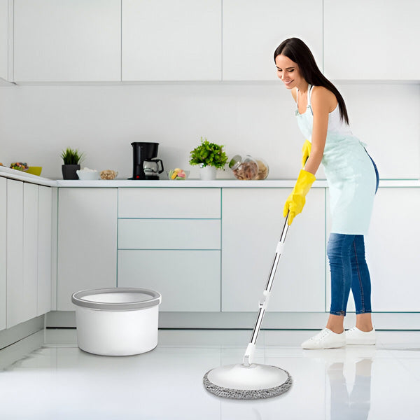 Mop Rotatif avec Set de Seaux pour un Nettoyage sans Effort
