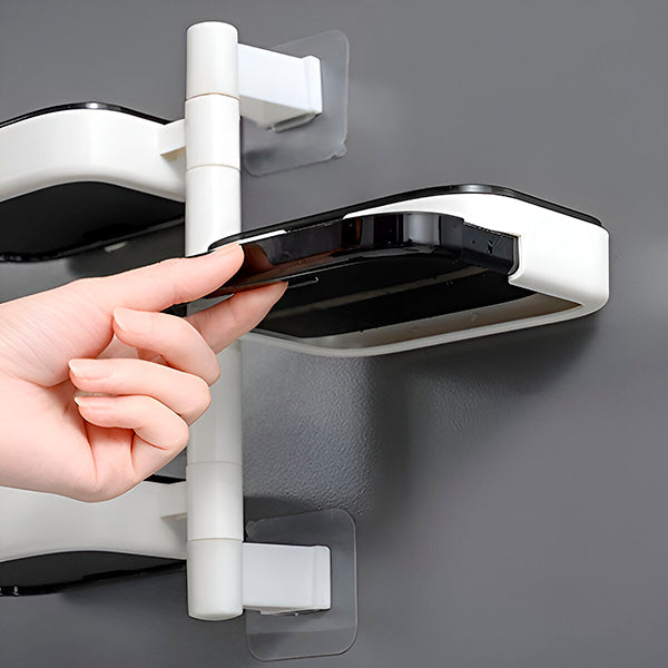 Étagère de Salle de Bain à 4 Niveaux à Fixer au Mur