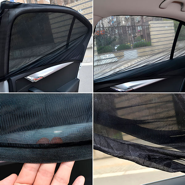 Pare-soleil de Voiture à Fixation Facile (4 Pièces)