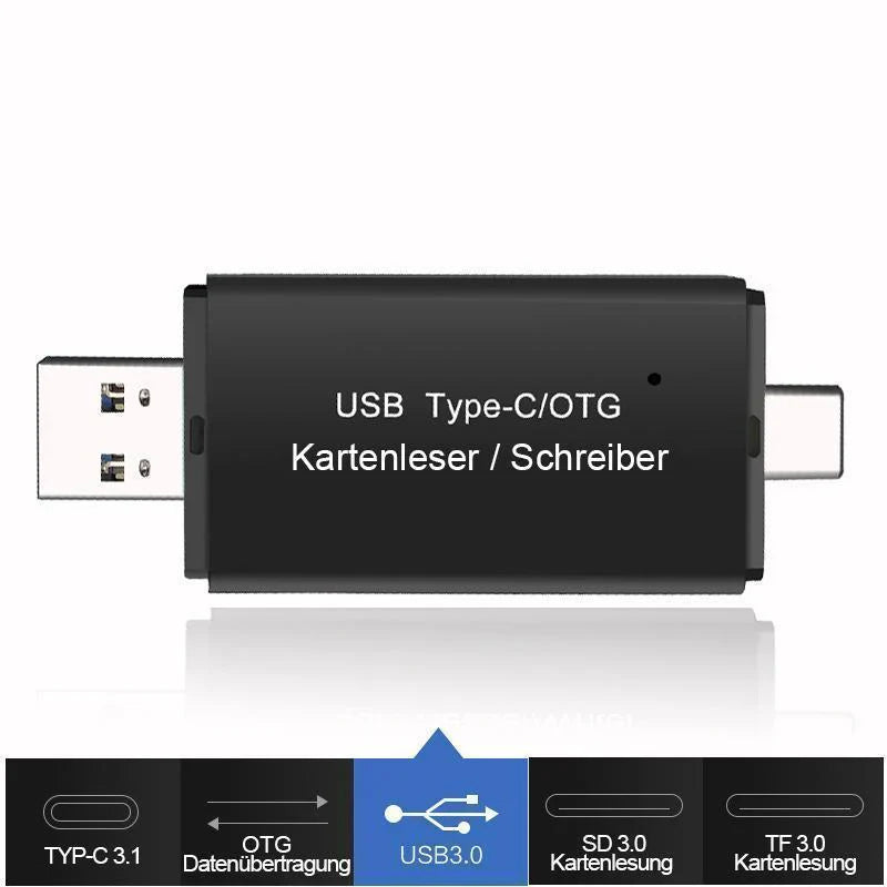 Lecteur de Cartes Universel Usb - C & Micro-usb